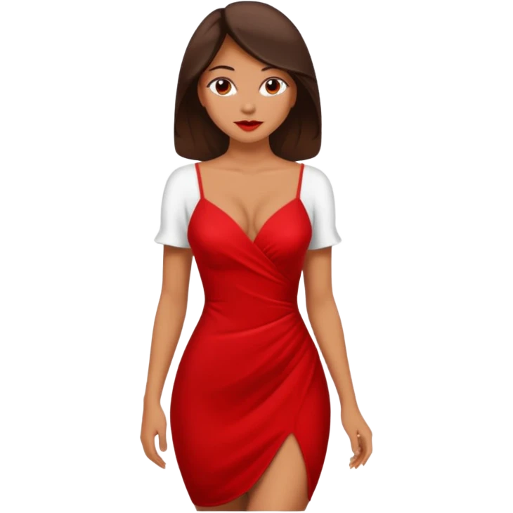 Sexy girl wearing sexy dress emoji
