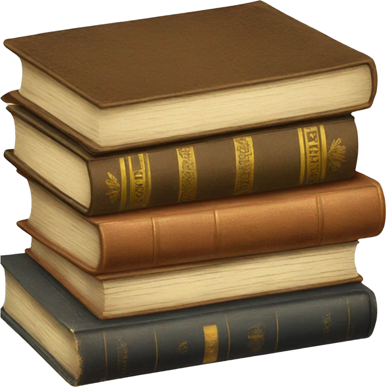 Vintage Book Stack emoji