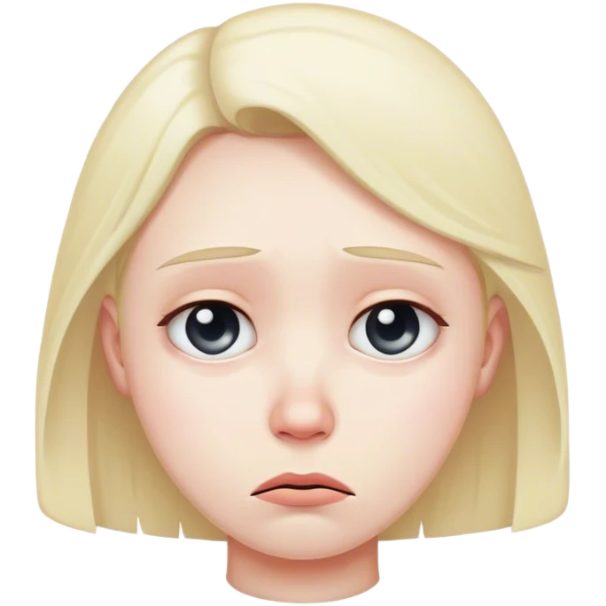 Sad face emoji