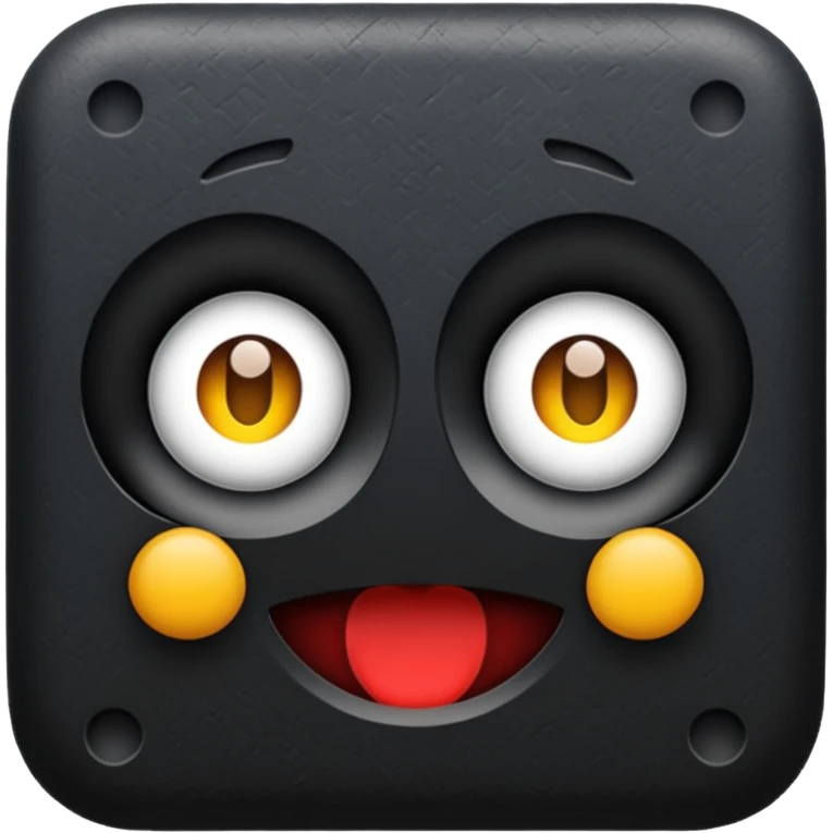 Gamcha black  emoji