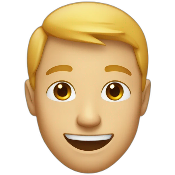 Emoji yeux fermé avec un sourire emoji