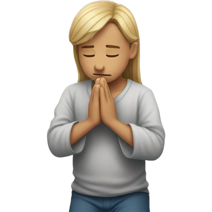 praying and crying  emoji