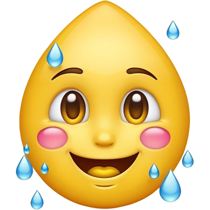 make me a amoji happy with tears emoji