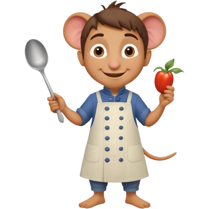 full body of ratatoulli, front view emoji