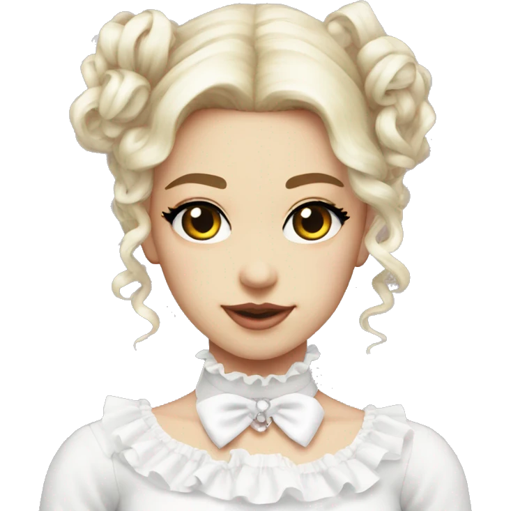 white lolita choker emoji