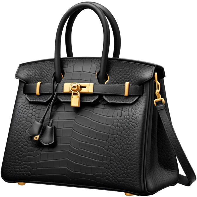 Black birkin emoji