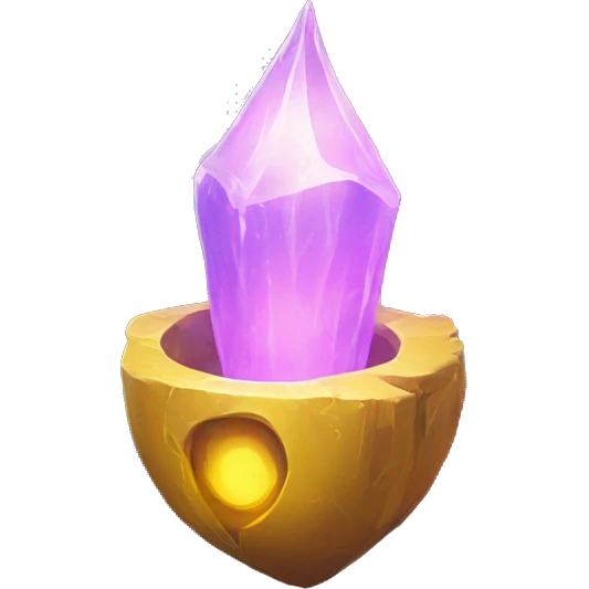 a glowing pure yellow magical artifact emoji