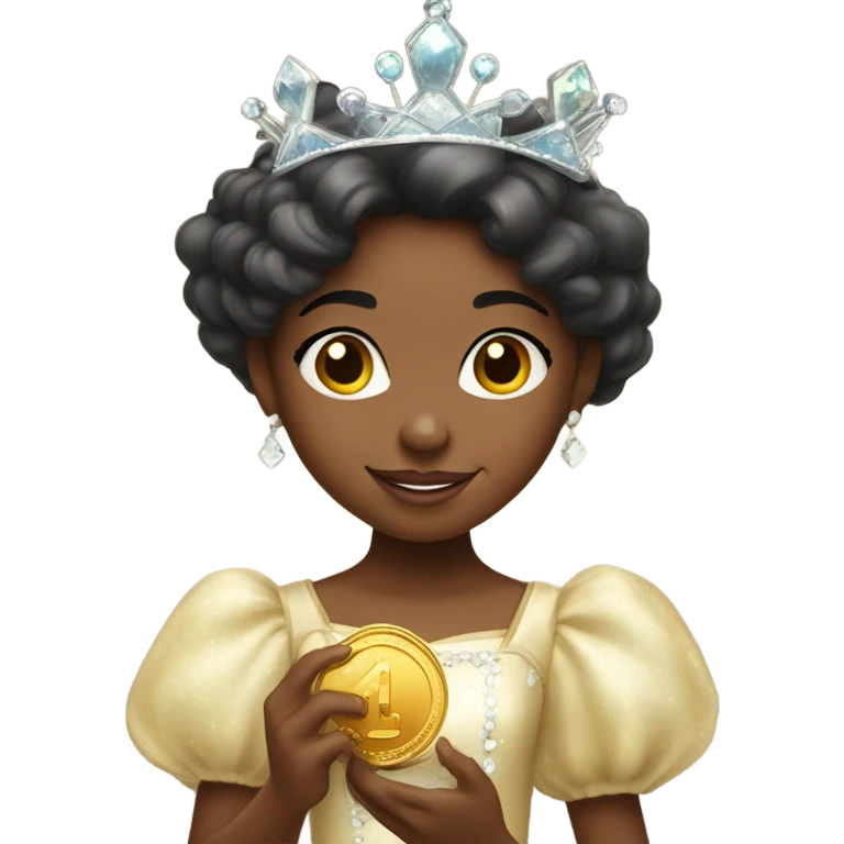 Pretty black princess got a little penny  emoji