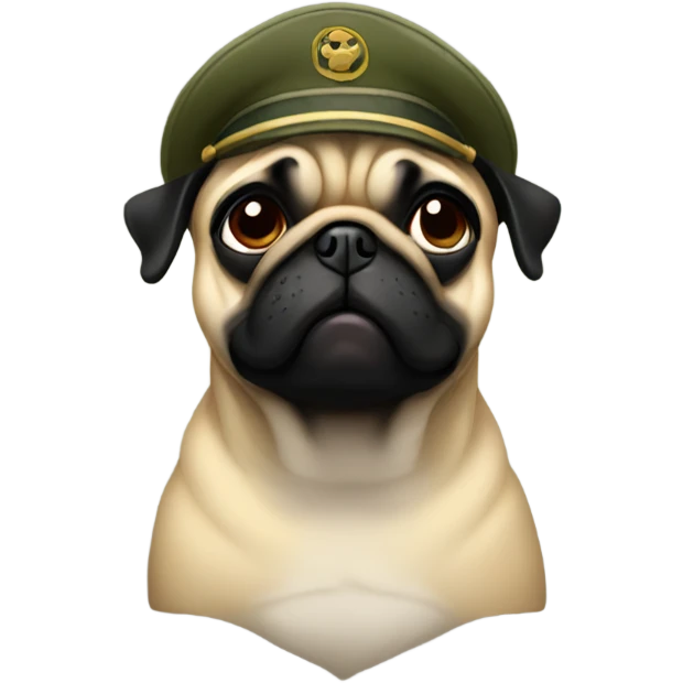 Army pug emoji