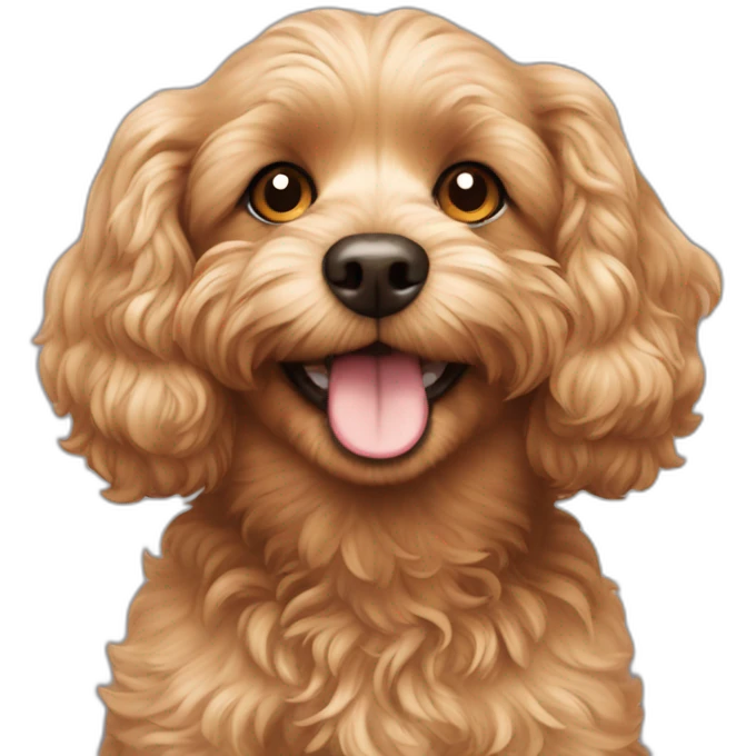 Smiling cavapoo emoji