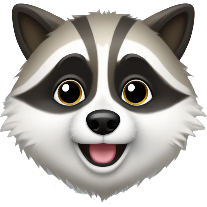 Spitz raccoon  emoji
