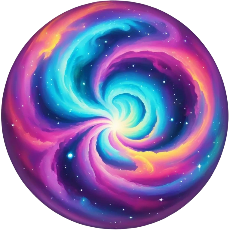 vibrant nebula ball  emoji