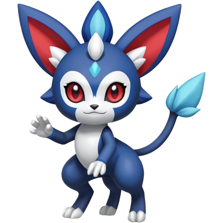 Meloetta-Weavile-Meowstic-Pokémon-Fakémon-fusion-hybrid-creature emoji