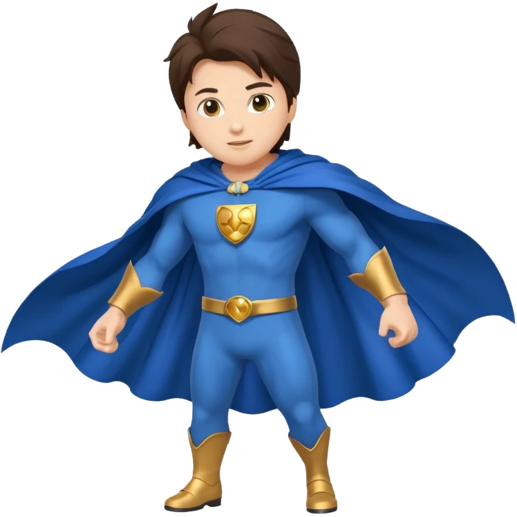 Flying Jatt full body emoji from the bollywood movie a flying Jatt also add his blue cape emoji