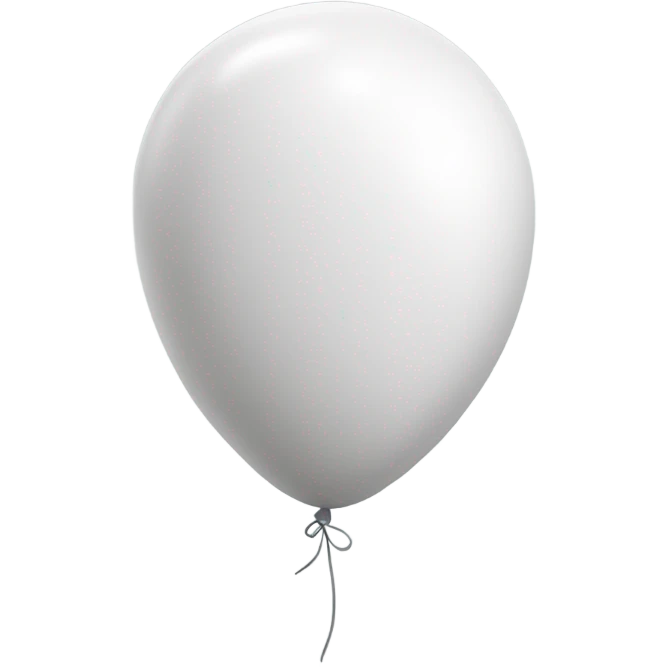 white ballon emoji
