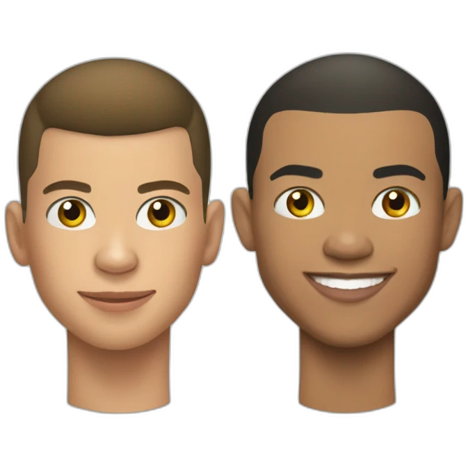 Mbappe et ronaldo emoji