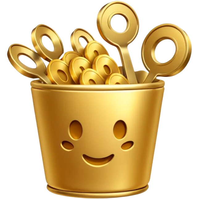 3D icon symbolizing coupon mastery and smart savings, food app context, single object, modern and clean style, soft lighting, isolated, no background
 emoji
