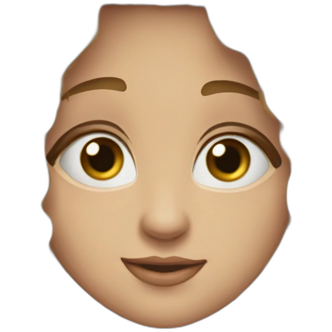 Krátké Hněde vlasy modre oči s vousy  emoji