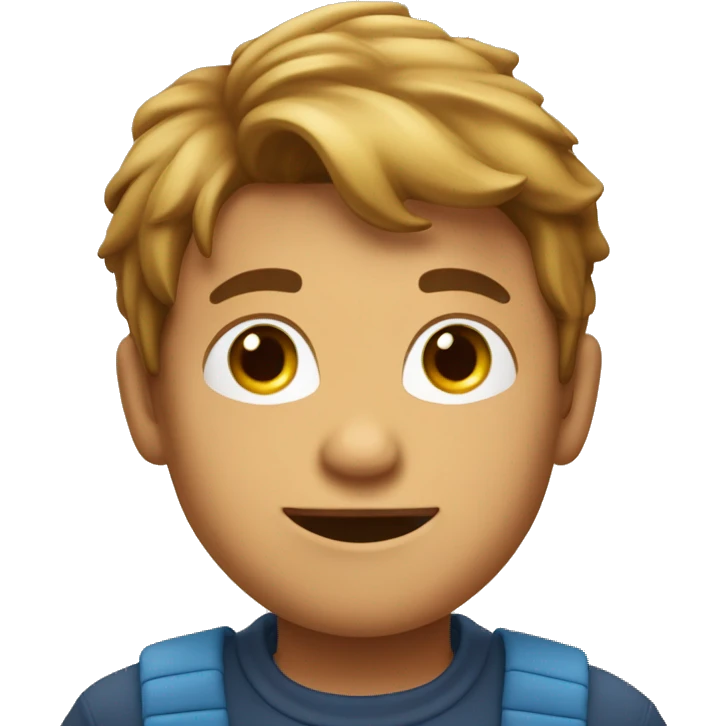 Garçon brun qui dit bonjour emoji