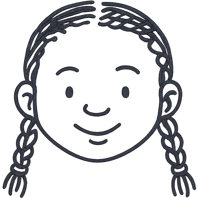 Black girl with braids emoji