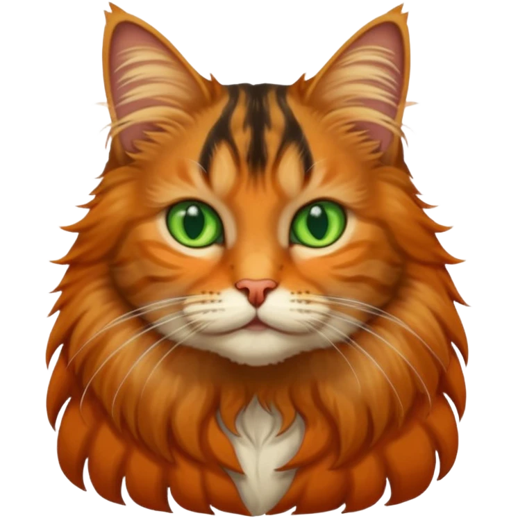 Long haired tabby princess emoji