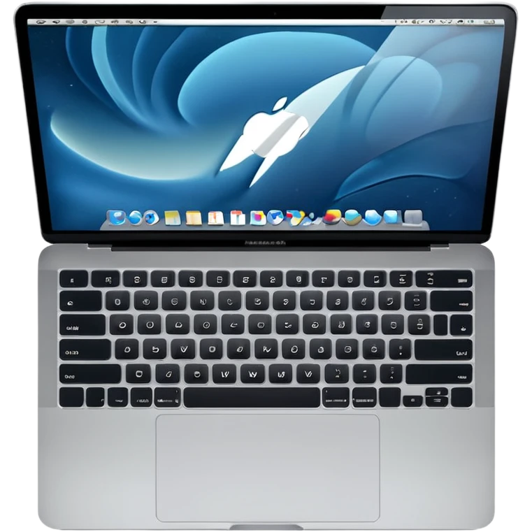 MacBook Pro minimal background emoji