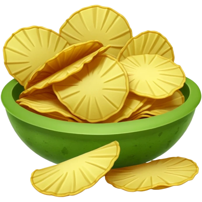 green potato chips emoji