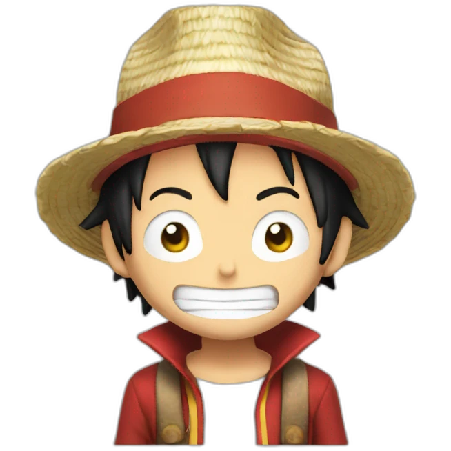 Luffy en train de fumer emoji