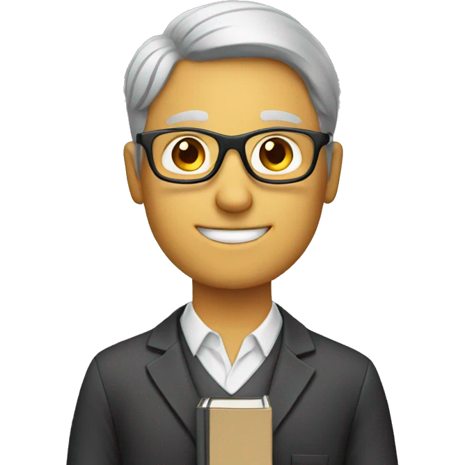 teacher holding book emoji