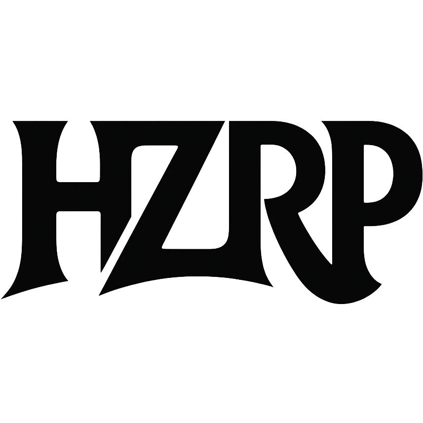 letters HZRP as a logo in a unique and creative style emoji