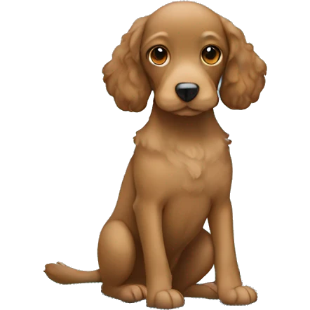 Fawn French water dog  emoji