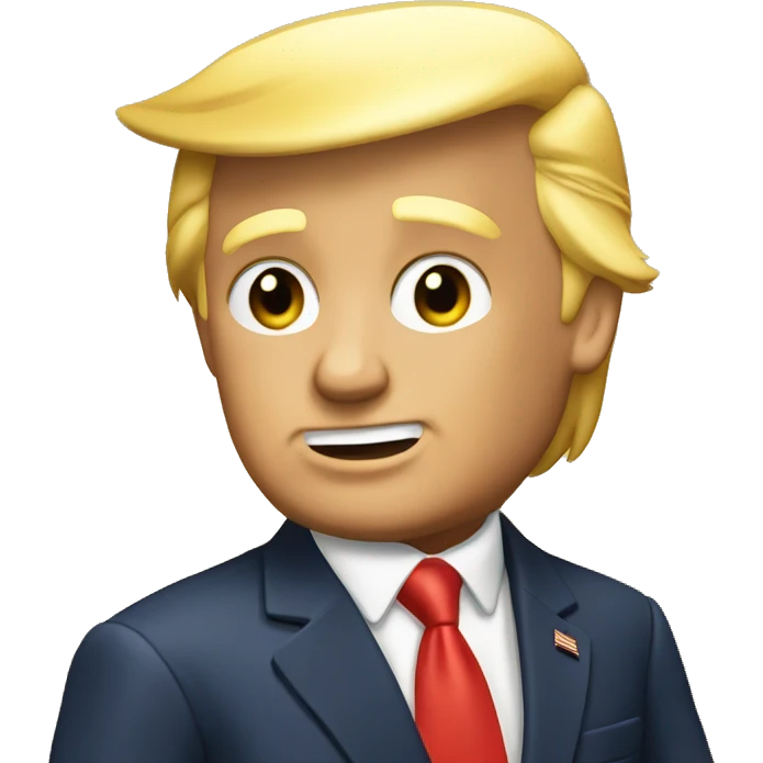 Donald trump golden coin emoji