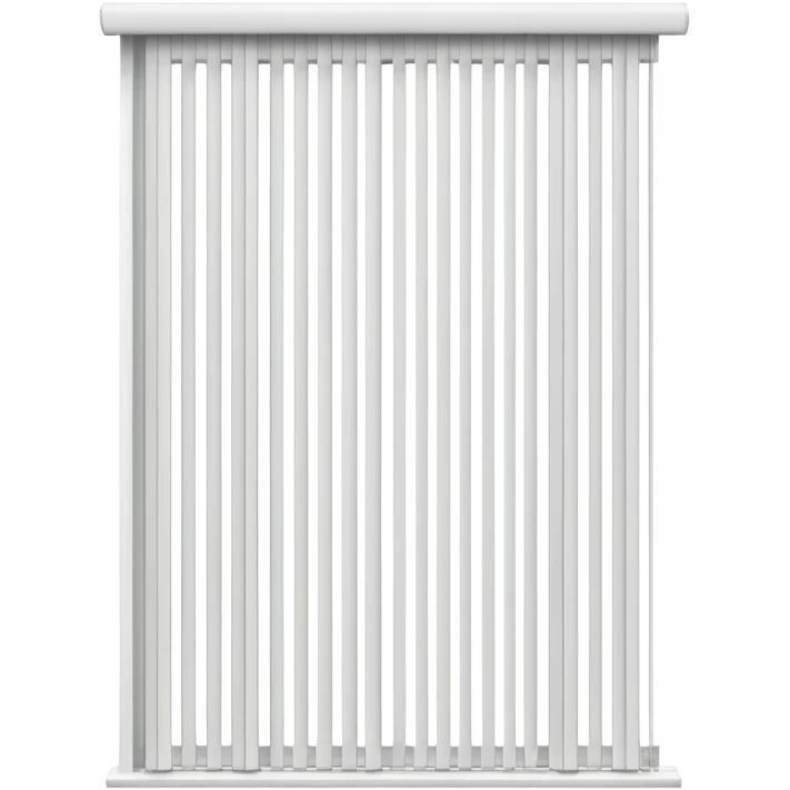 vertical venetian blinds with distinct pleats emoji
