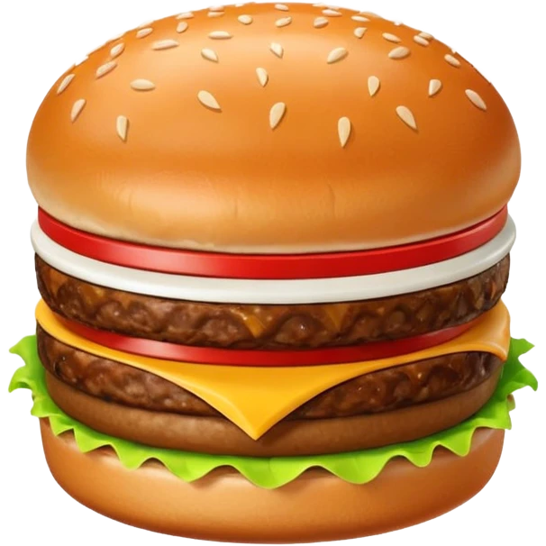 mcdonalds burger single patty emoji