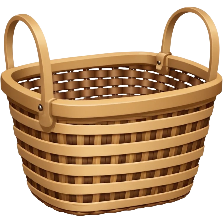 patterned empty wicker basket emoji