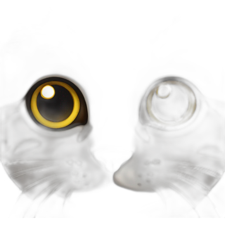 cat with big eyes emoji