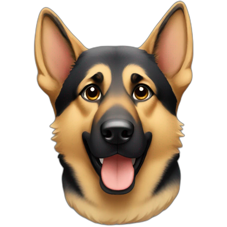 German shepherd head emoji