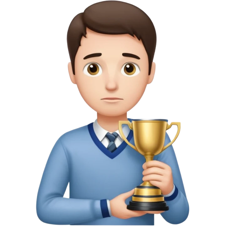 Sad face with preppy Stanley cup emoji