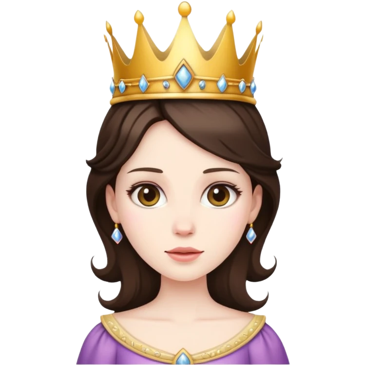 Brunnet princess emoji