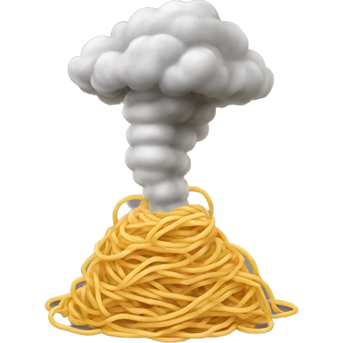 Tornado emoji but it’s made of spaghetti  emoji
