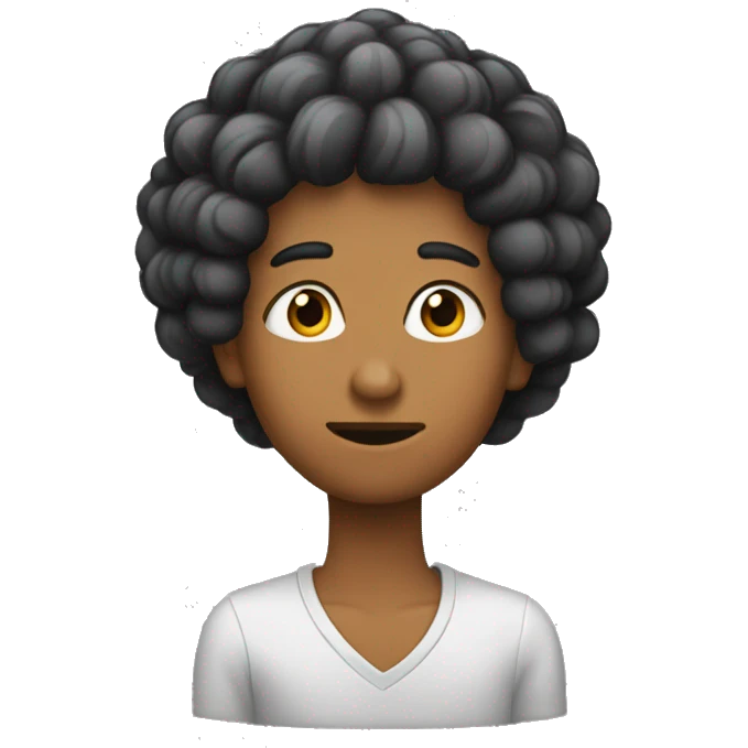 Pelo con un moño  emoji