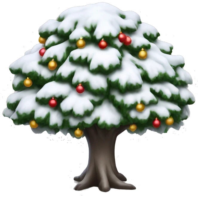 arbol de navidad blanco emoji