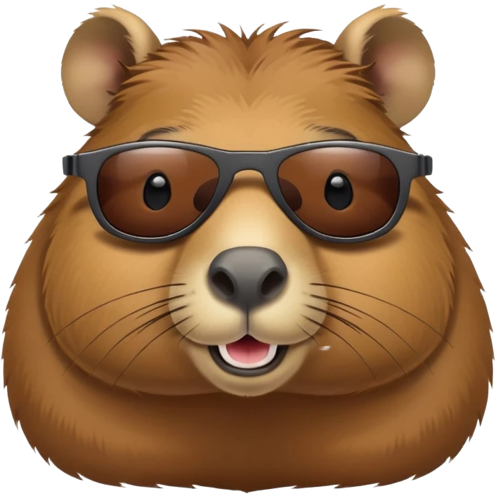 capybara with sunglasses emoji