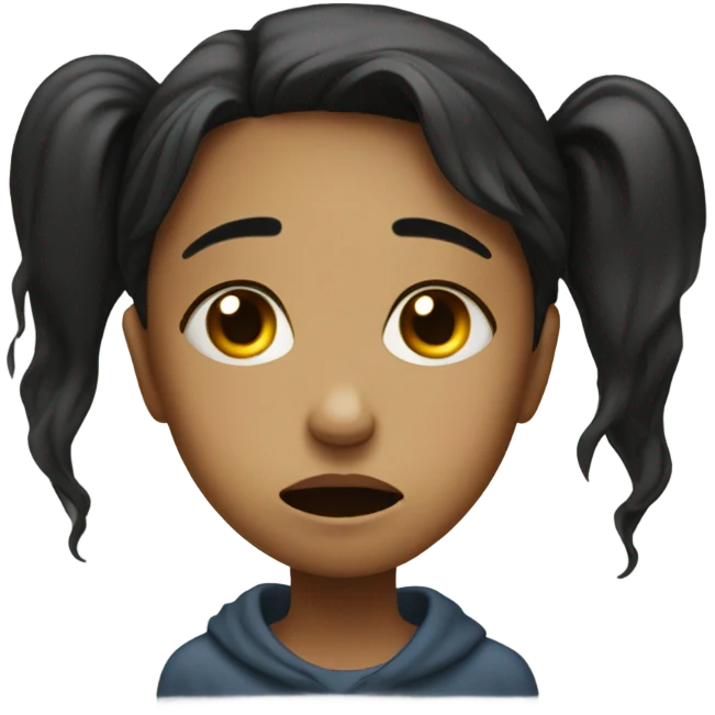 girl crying emoji