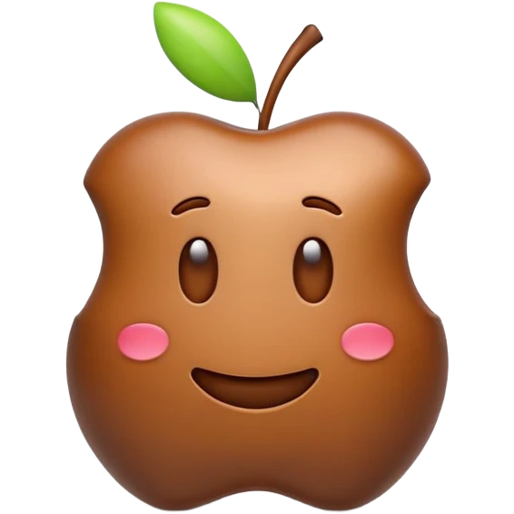 emoji poop  💩 Apple logo  emoji