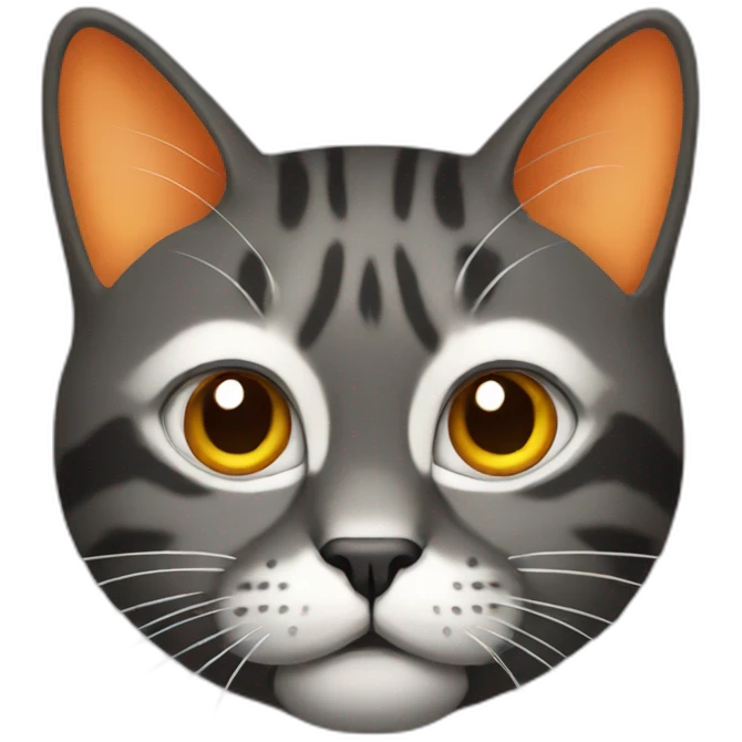 Head cat orange emoji