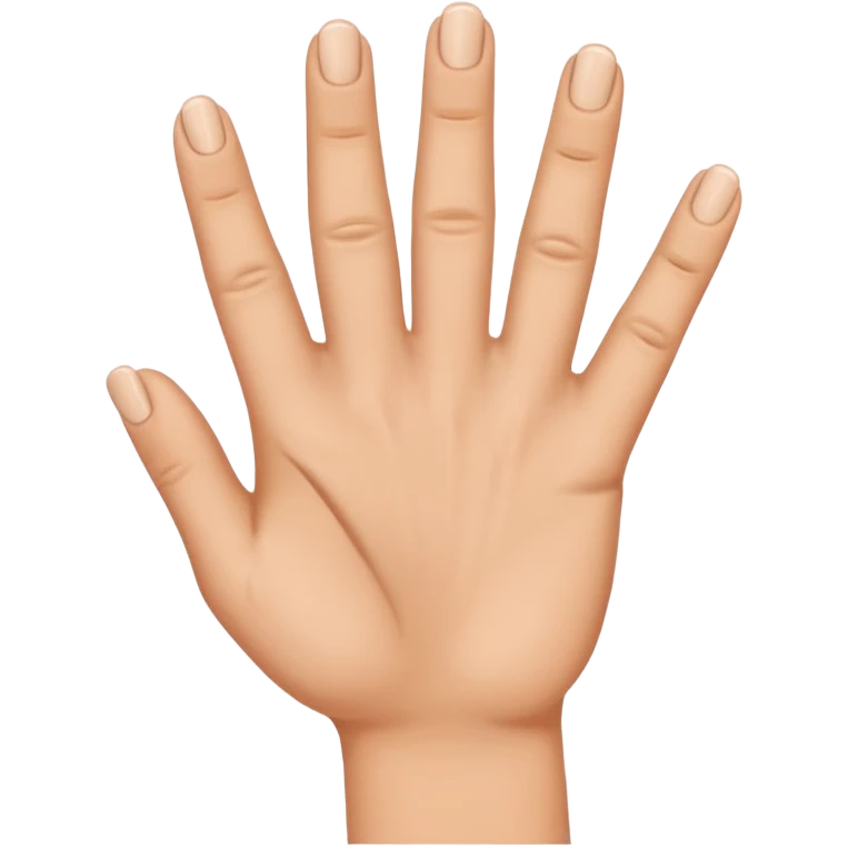 I want like a sign with my hand a hand with the third finger and the forth I want theme on and the others off emoji