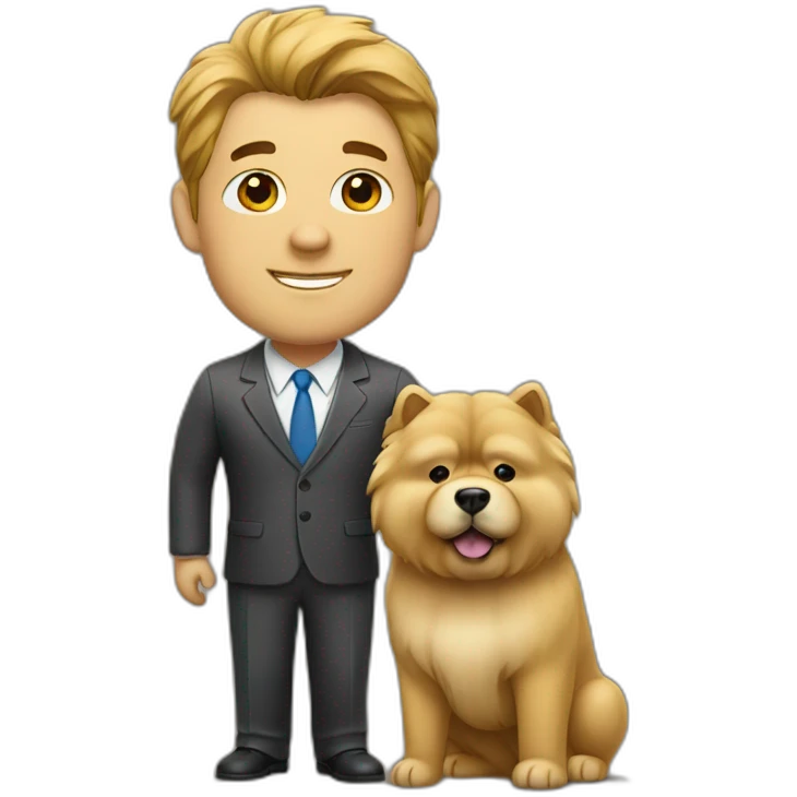 chow chow salesperson emoji