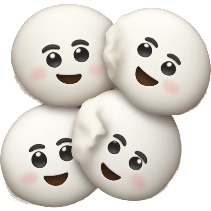 idli with a happy emoji emoji
