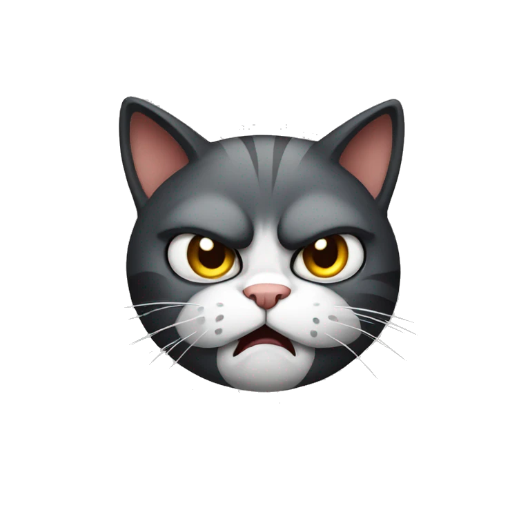 Angry cat emoji